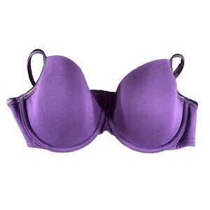 Cacique Best Kept Secret Purple T-Shirt Bra Shaping Solution Underwire 42D NWT